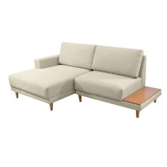 Imagem de Sofá Living com 2,30m com Chaise Direita e Lateral Madeira Rondomóveis 824 Rústico Piauí