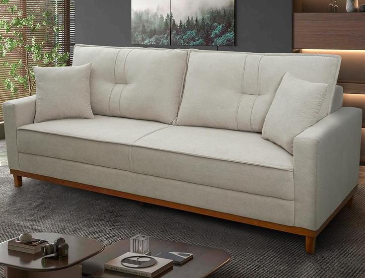 Imagem de Sofá Living Malibu 2,30m Bege Bouclê - King House