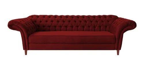 Imagem de Sofá Luxo Chesterfield CondeSuede Bordô