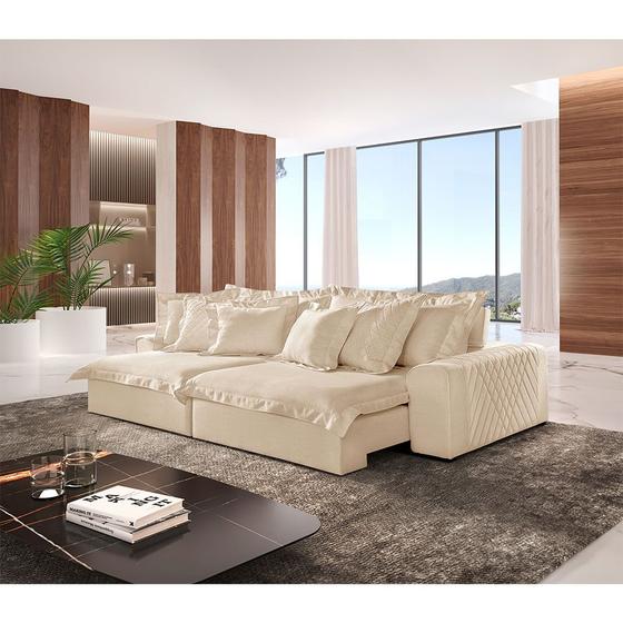 Imagem de Sofá Luz Linho 02 Módulos de 120m B25cm Meu Sofá Online