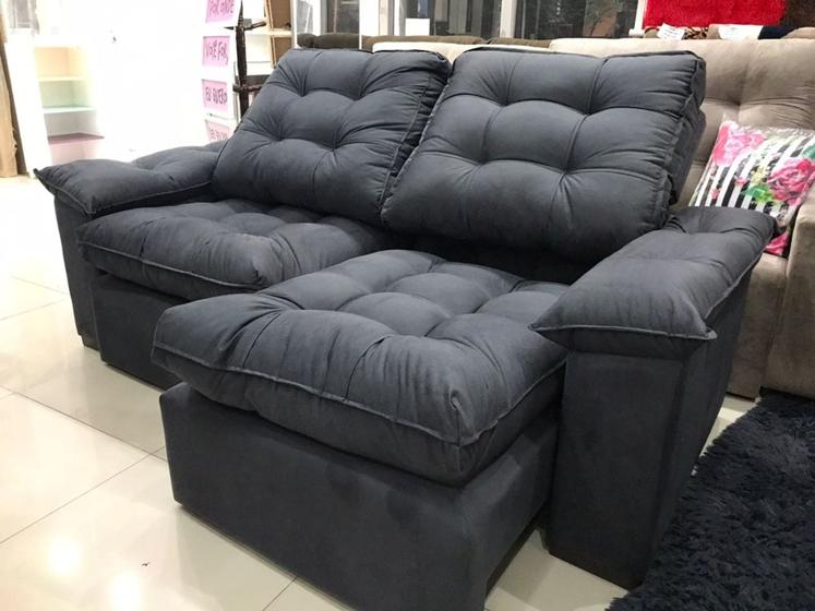 Sofá Medellin 2,00mts Retrátil e Reclinável Bressiani Sofás