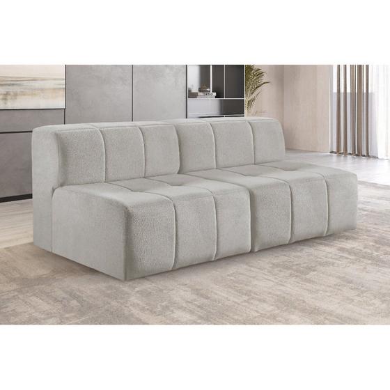 Imagem de Sofá Modular 2 Lugares Bouclé