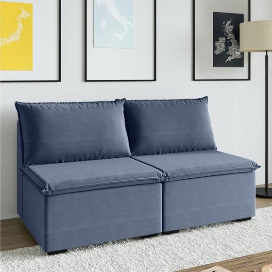 Imagem de Sofá Modular 2 Módulos Centrais Zen CabeCasa MadeiraMadeira