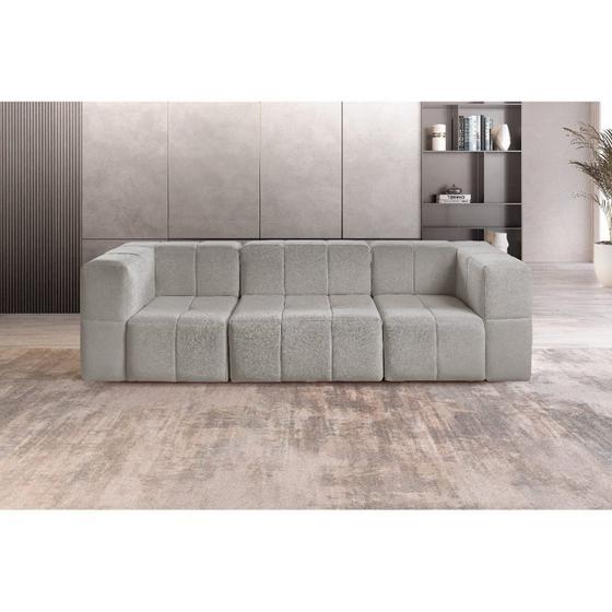 Imagem de Sofá Modular 3 Lugares Bouclé
