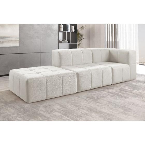 Imagem de Sofá Modular 3 Lugares Bouclé