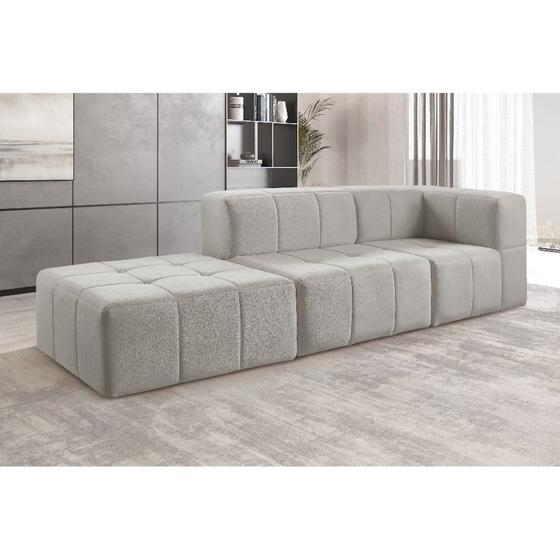 Imagem de Sofá Modular 3 Lugares Bouclé