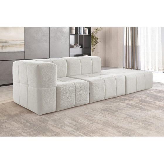 Imagem de Sofá Modular 3 Lugares Bouclé