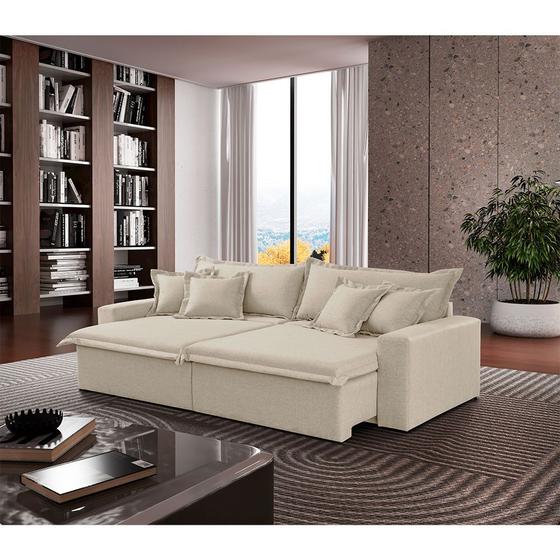Imagem de Sofá Montreal Linho 02 Módulos de 90cm B25cm Meu Sofá Online