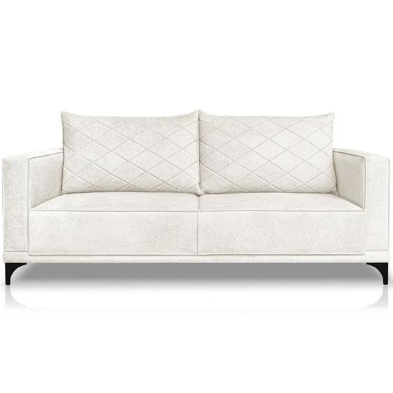 Imagem de Sofa Nori 3 Lugares Pes De Ferro 220cm Linho Boucle 3300 Ezz