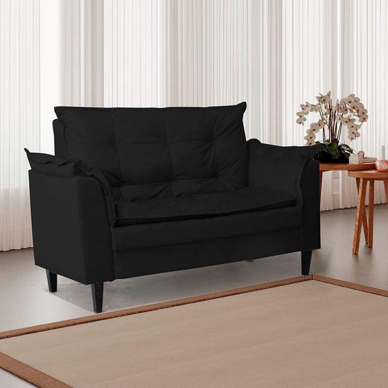 Sofa Decorativo para sala, escritorio e recepção Preto - Sh Decor - Sofás - Magazine Luiza