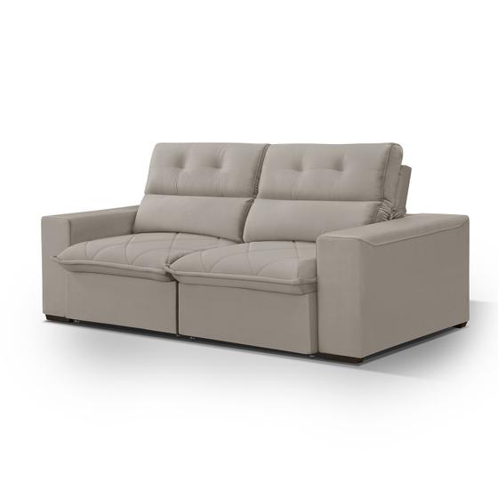 Imagem de Sofa para Sala Arizona Veludo 03 lugares 182 cm Retrátil Redenobre