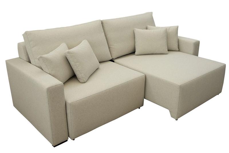 Sofá Retrátil 3 Lugares 214 Cm Mola Bonnel Espuma D26 Soft Sucre Linho