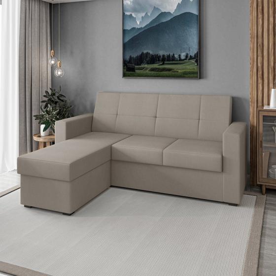Sofá Retrátil 3 Lugares com Chaise Flash 190x140cm Yescasa Menor preço em Sofá Retrátil 3 Lugares com Chaise Flash 190x140cm Yescasa