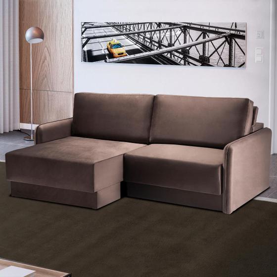 Sofá Retrátil Braço Fino 180 Cm Mola Ensacada D28 3 Lugares Madrid