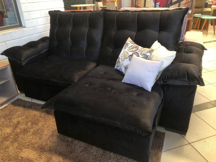 Sofá Retrátil e Reclinável 2,30mts de largura 1,60mts de abertura Nicaragua Bressiani Sofás