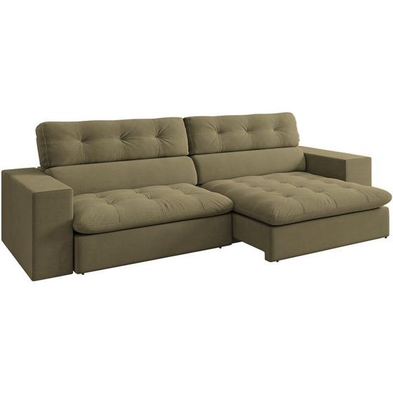 Imagem de Sofa Retratil E Reclinavel 3 Lugares 218 cm Eldorado SL 945 Veludo Moll