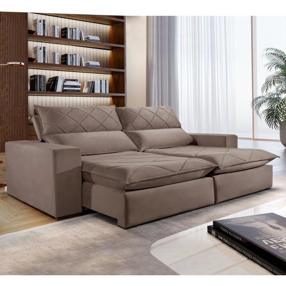 Imagem de Sofa Retrátil e Reclinável 5 Lugares 290cm Porto Celflex