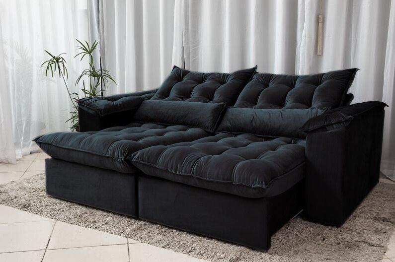 Sofá Retrátil e Reclinável Ipanema 1,50m em Tecido Veludo C/Pillow nos Braços - Montagem Inclusa Menor preço em Sofá Retrátil e Reclinável Ipanema 1,50m em Tecido Veludo C/Pillow nos Braços - Montagem Inclusa