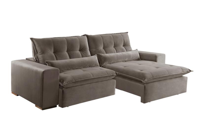 Sofá Retrátil e Reclinável Miami 2,5M JC Estofados Cor 525 Sofás