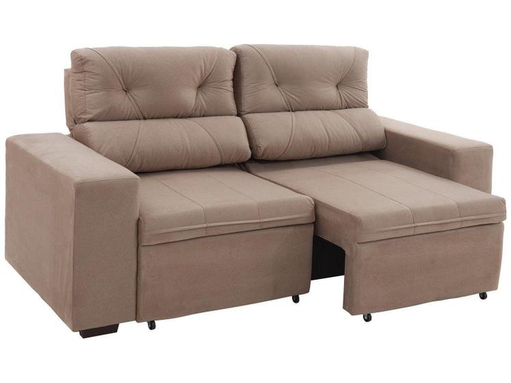 Sofá Retrátil Reclinável 3 Lugares Suede Menor preço em Sofá Retrátil Reclinável 3 Lugares Suede