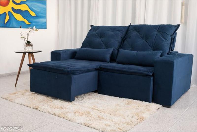 Sofa retratil rio de janeiro 2,10 estofamart Sofás Magazine Luiza