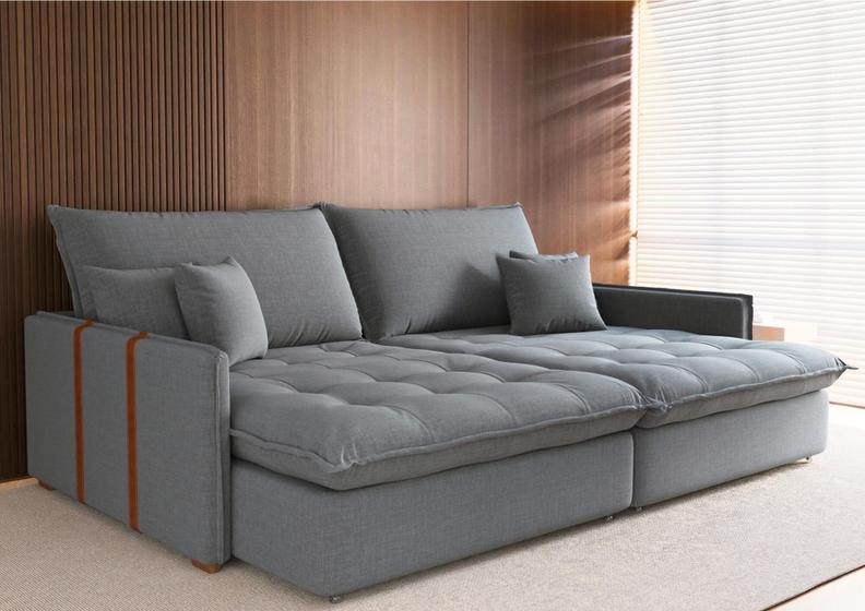 Menor preço em Sofá Retrátil sem caixa Maldivas 2,14m (L) em Linho