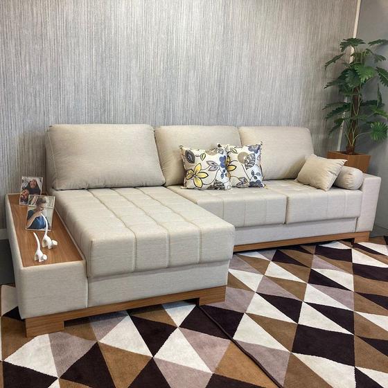 Sofá Rovere Retrátil 2 Módulos com Chaise Longue DIREITA* Menor preço em Sofá Rovere Retrátil 2 Módulos com Chaise Longue DIREITA*