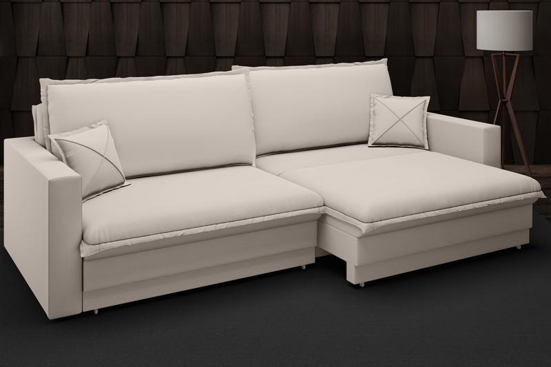 Imagem de Sofá Tango 2,20m sem caixa, Retrátil e Reclinável Velosuede Bege - NETSOFAS