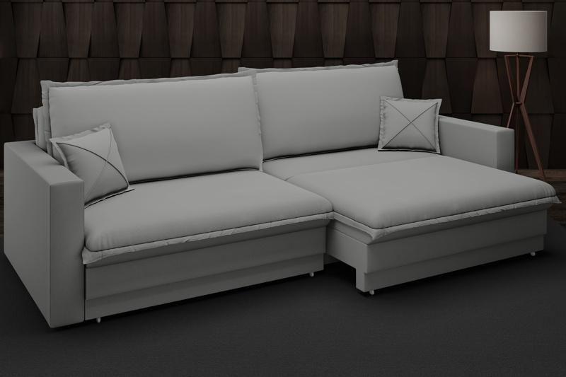 Imagem de Sofá Tango 2,60m sem caixa, Retrátil e Reclinável Velosuede Grafite - NETSOFAS