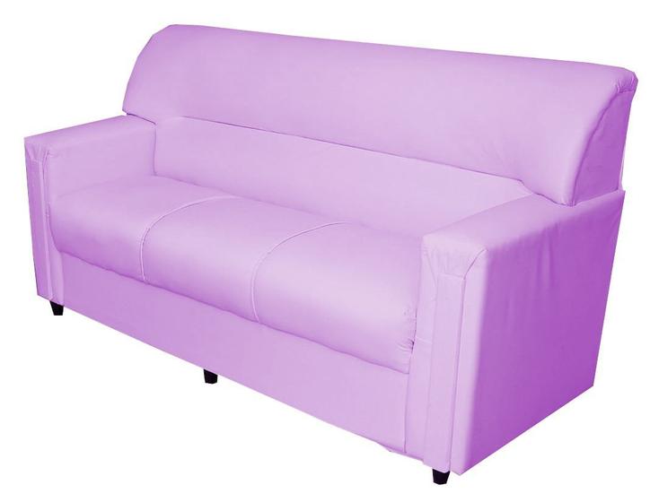 Sofá Topázio 3 Lugares Courano Rosa Claro Orthovida Orthovida