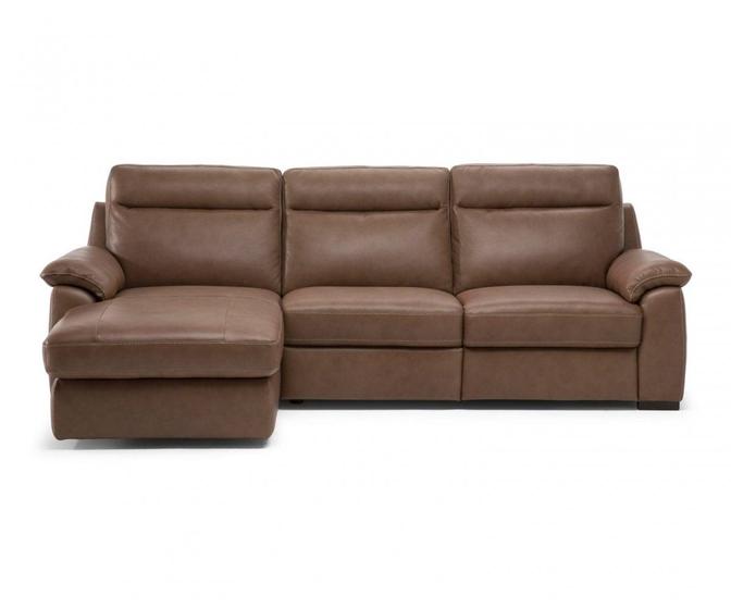 Imagem de Sofá U210 com Chaise Couro Legitimo 10YR - IdeaRelax Grupo Natuzzi