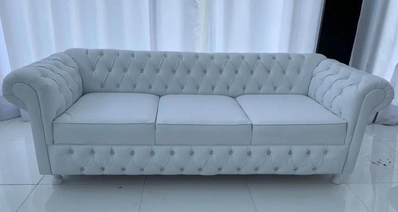 Imagem de Sofa victorio 2.30m c. ecologico branco pronta entrega