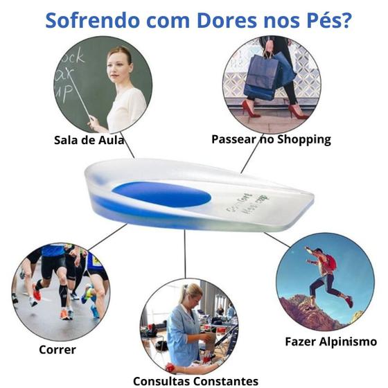 Imagem de Sofre com Dores nos Pés Experimente a Palmilha de Silicone Anti-impacto