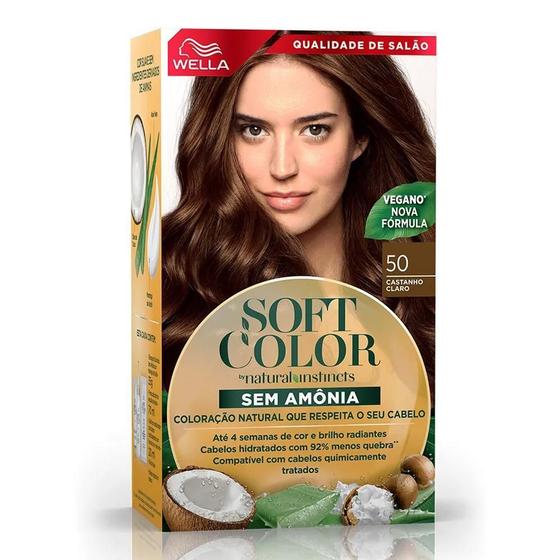 Imagem de Soft color wella tintura castanho claro 50