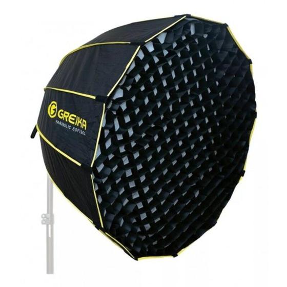 Imagem de Softbox Greika GK390 Parabólico 90cm com Grid para Flash com Sistema Bowen