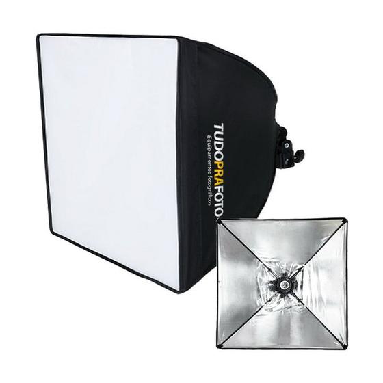 Imagem de Softbox Iluminador 40x40 Tudoprafoto Soquete E27 com Difusor