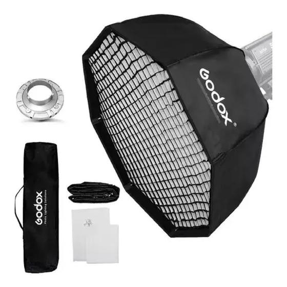 Imagem de Softbox octabox bowens 120cm godox para flash tocha com grid