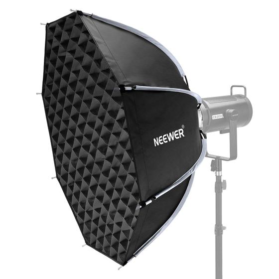 Imagem de Softbox Octogonal Neewer 35/90cm com Grade e Bolsa Honeycomb