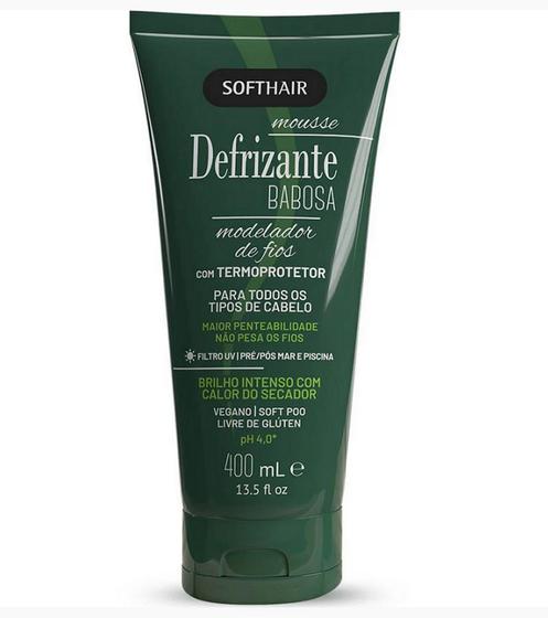 Imagem de Softhair Mousse Defrizante Babosa Termoprotetor 400ml