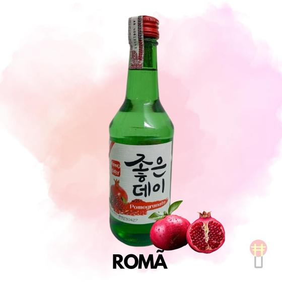 Imagem de Soju Romã Bebida Destilada Importada Coréia Good Day 360ml