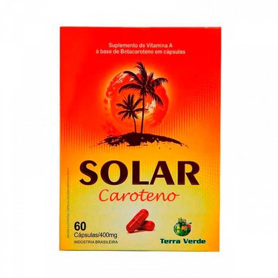 Imagem de Solar Betacaroteno 400mg (60 caps) - Padrão: Único