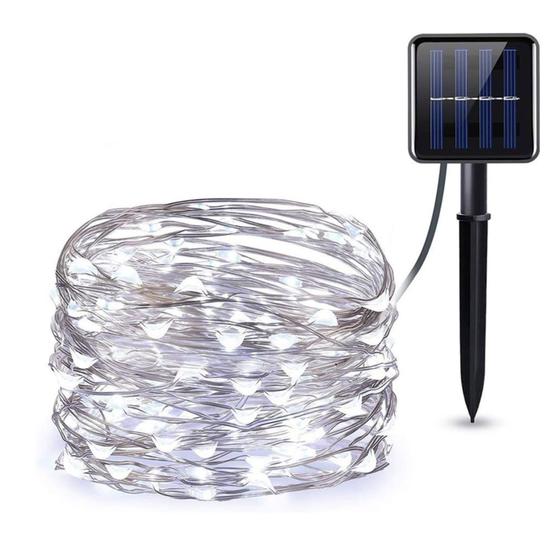 Imagem de Solar Wire Garland Lights 200 LED Cold 20m