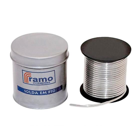 Solda de Estanho 50a em Fio 2.4mm Menor preço em Solda de Estanho 50a em Fio 2.4mm