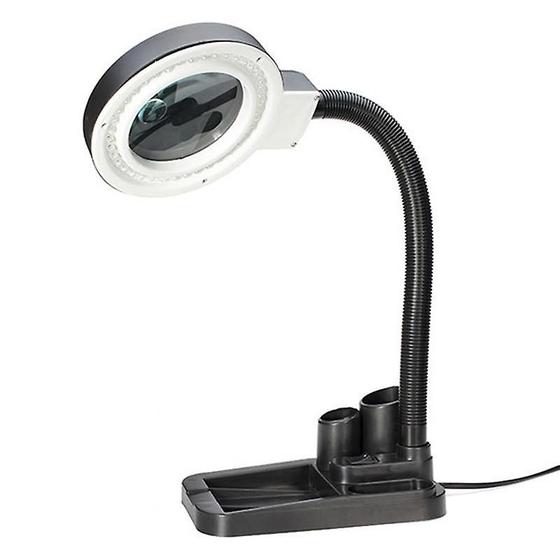 Imagem de Solda de Mesa com Lupa 5X-10X A808LED - Iluminação Ajustável