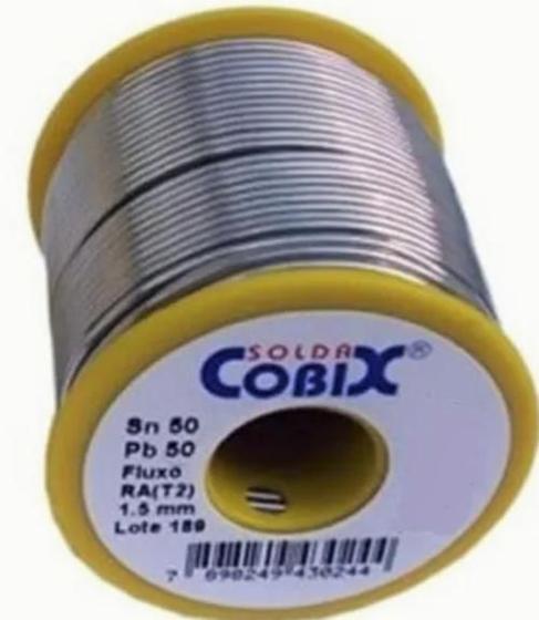 Solda Estanho 50X50 1.5Mm Com Fluxo Ra (T2) Rolo 250G Cobix Menor preço em Solda Estanho 50X50 1.5Mm Com Fluxo Ra (T2) Rolo 250G Cobix