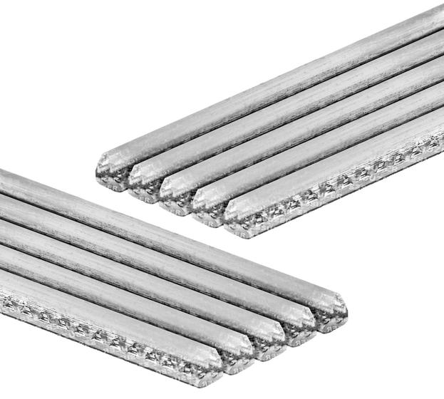 Solda Estanho Barra 50x50mm 1kg 10 Varetas De 100g X 33cm Menor preço em Solda Estanho Barra 50x50mm 1kg 10 Varetas De 100g X 33cm