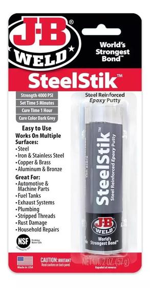 Imagem de Solda Fria Cola Epóxi 57g Jb Weld 8267 Com Aço