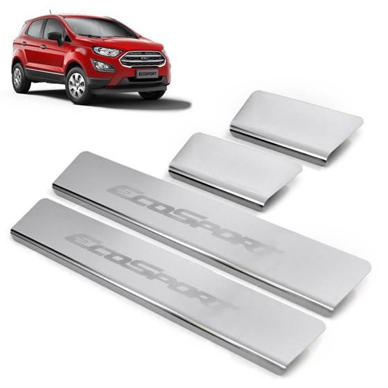 Soleira Aço Inox 4 Portas Original Brasikar Ecosport 2018 - Texas 4X4 Imagem de Soleira Aço Inox 4 Portas Original Brasikar Ecosport 2018