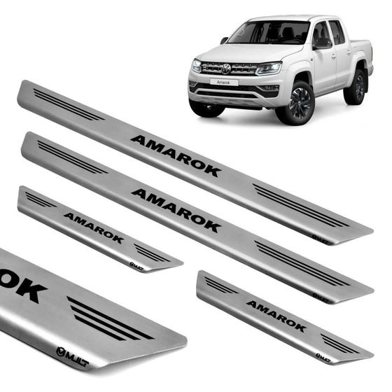 Imagem de Soleira Aço Inox Porta Original Mult Amarok Dupla 2010 2011