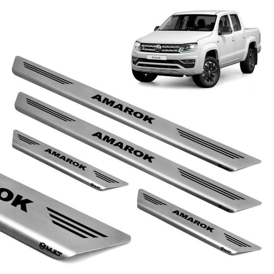 Imagem de Soleira Aço Inox Porta Original Mult Amarok Dupla 2016 2017